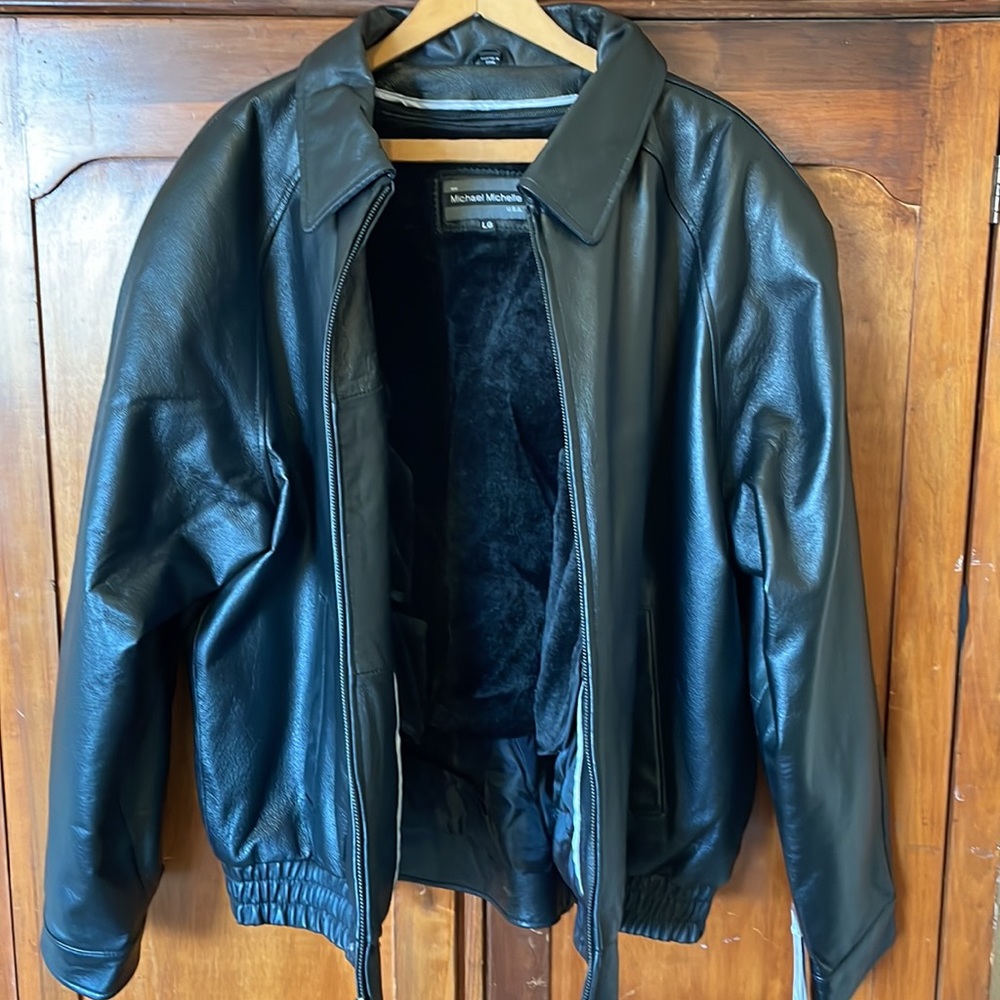 Men’s MM Michael Michelle U.S.A. Large Leather Jacket
